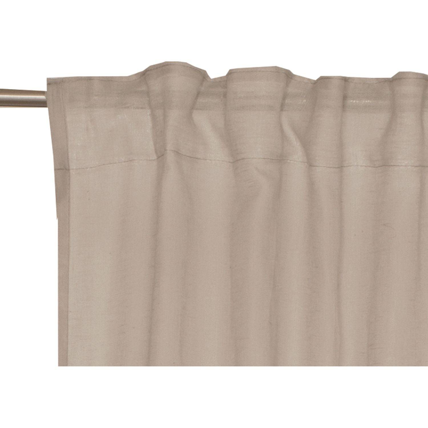 wohndirekt Vorhang Soho mit Schlaufenband • halbtransparent • 130 x 250 cm Rabatte dieses Monats