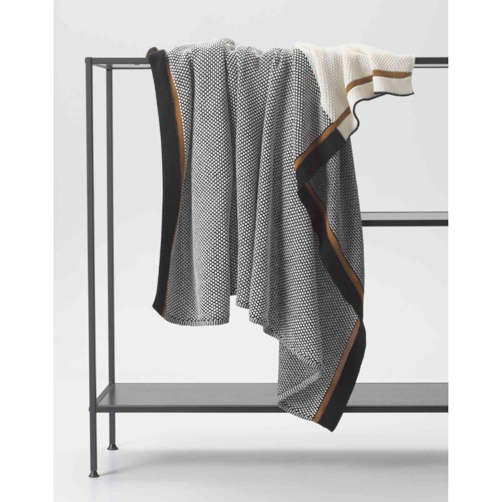 wohndirekt Gestrickte Wohndecke Part mit Perlmuster 130x170 cm Kostenloser Versand