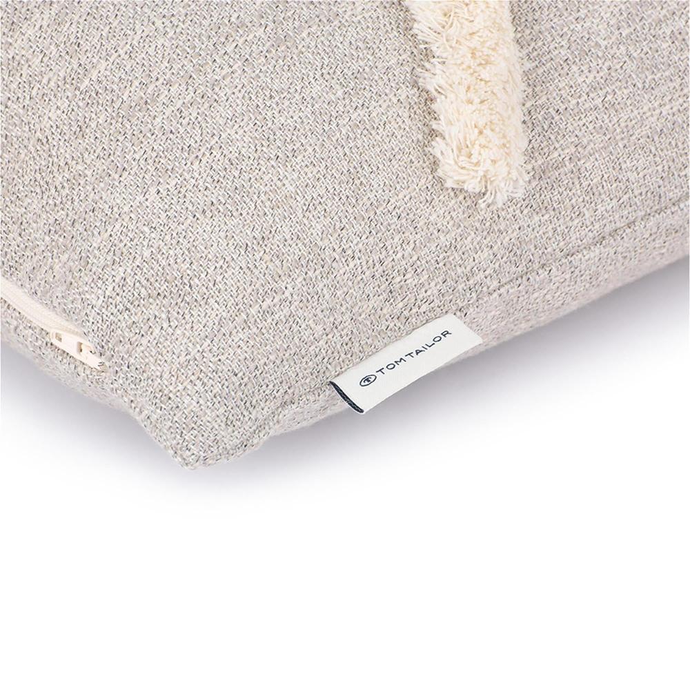 wohndirekt Zierkissenhülle Structured Zag • Reißverschluss • Zickzackmuster • 45x45cm Begrenztes Angebot