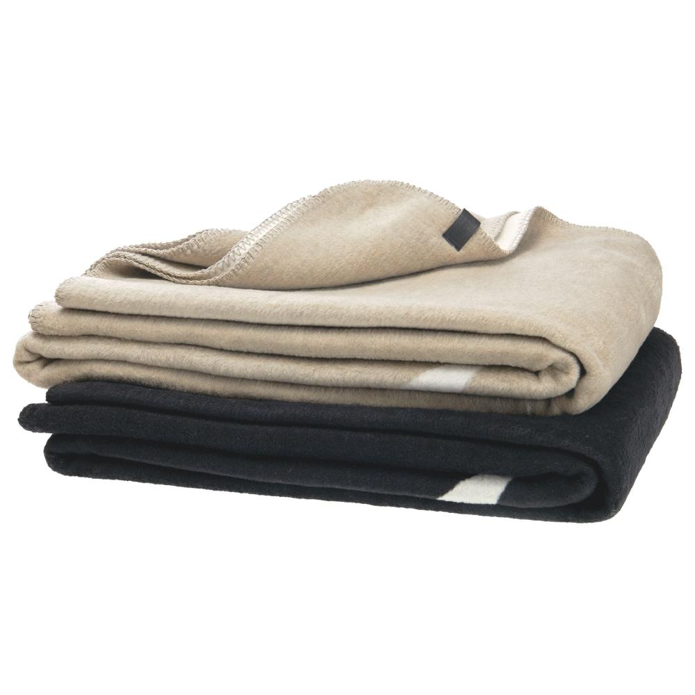 wohndirekt Gewebte Fleece-Wohndecke Pebble – Elegantes Design mit Ziernaht 150x200 cm Bis zu 65% Rabatt