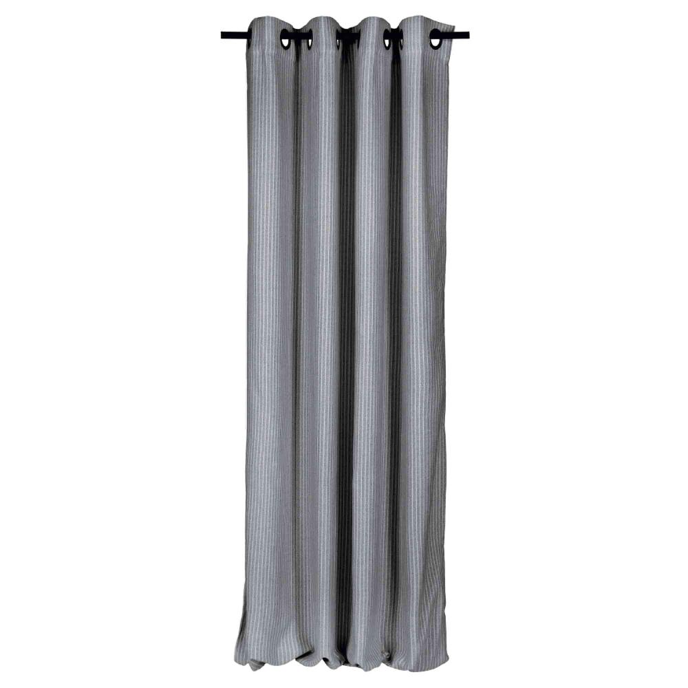 wohndirekt Blickdichter Ösenvorhang Fun mit Streifen 140 x 250 cm 50% Rabatt mit kostenlosem Versand
