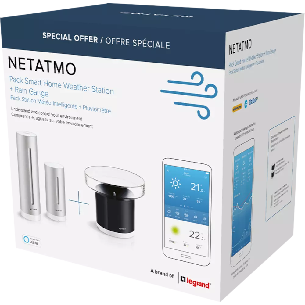 smarthome Netatmo Smarte Wetterstation + Regenmesser Bundle kaufen Tägliche Deals