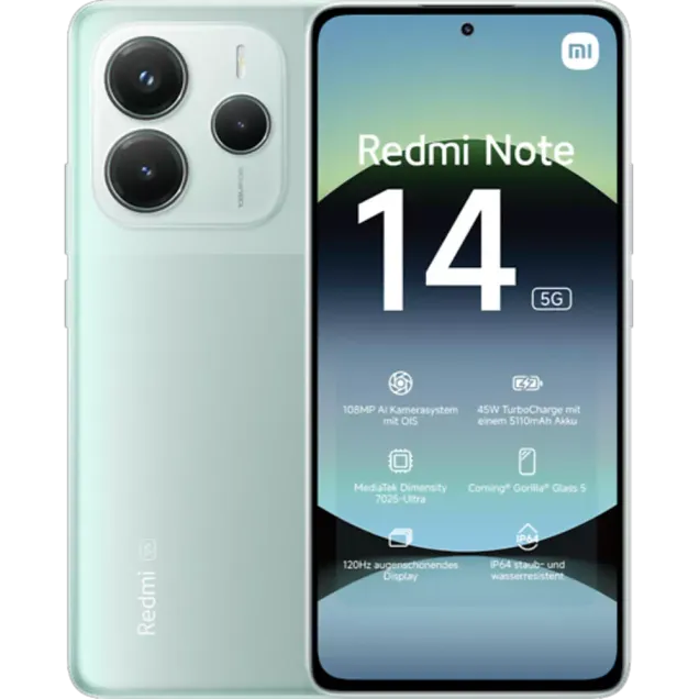 smarthome XIAOMI Redmi Note 14 5G 256 GB Coral Green kaufen