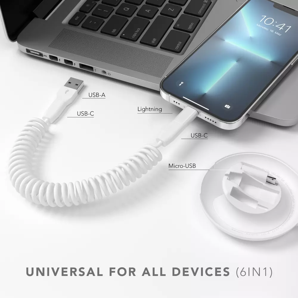 smarthome Vonmählen Allroundo eco All-in-One Ladekabel Weiß kaufen Sonderangebot der Fabrik