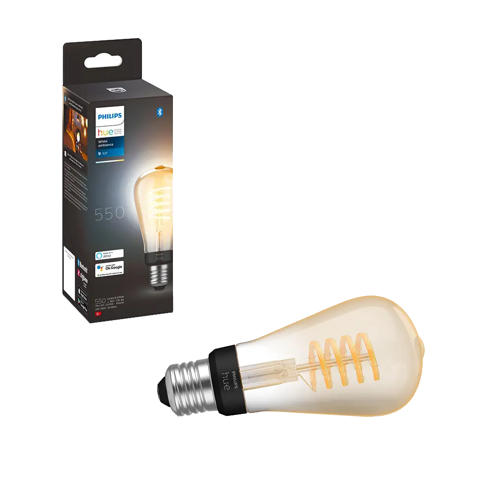 smarthome Philips Hue White Ambience E27 Einzelpack Edison ST64 Filament kaufen Valentinstagsangebot