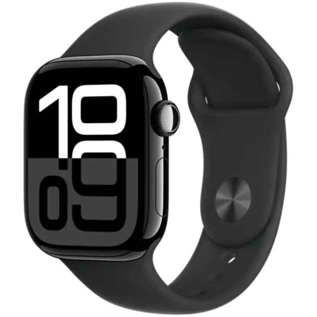 smarthome Apple Watch Series 10 GPS Aluminium Sportarmband 64 GB 42 mm Diamantschwarz/Schwarz S/M kaufen