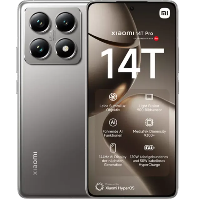 smarthome XIAOMI 14T Pro 512 GB Titan Gray kaufen