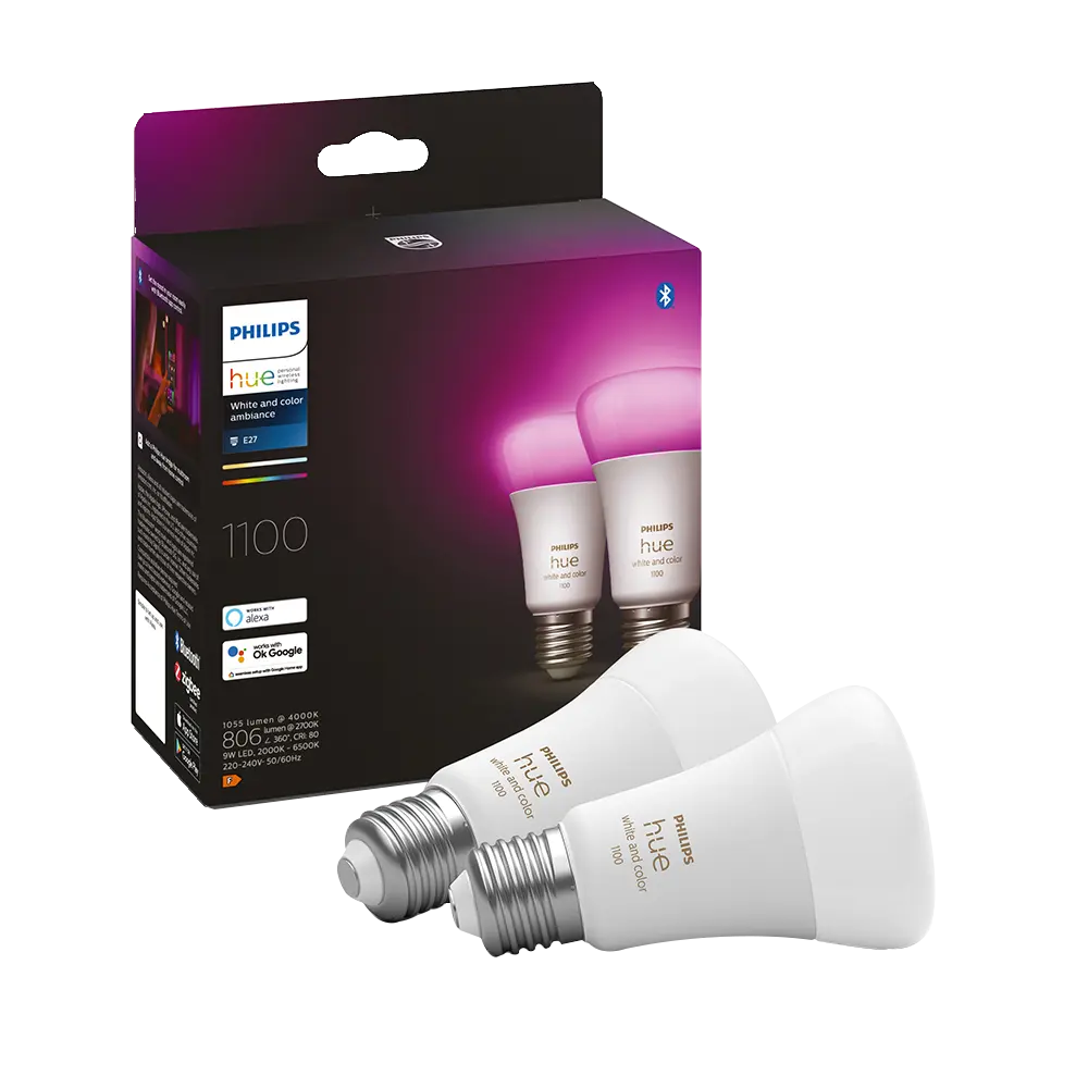smarthome Philips Hue White & Color Ambience E27 Doppelpack kaufen Muttertagsangebot