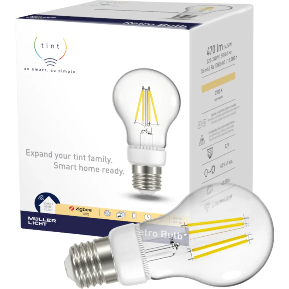 smarthome tint Zusatzlampen dimming LED-Birnenform E27 Filament kaufen Zeitlich begrenztes Angebot