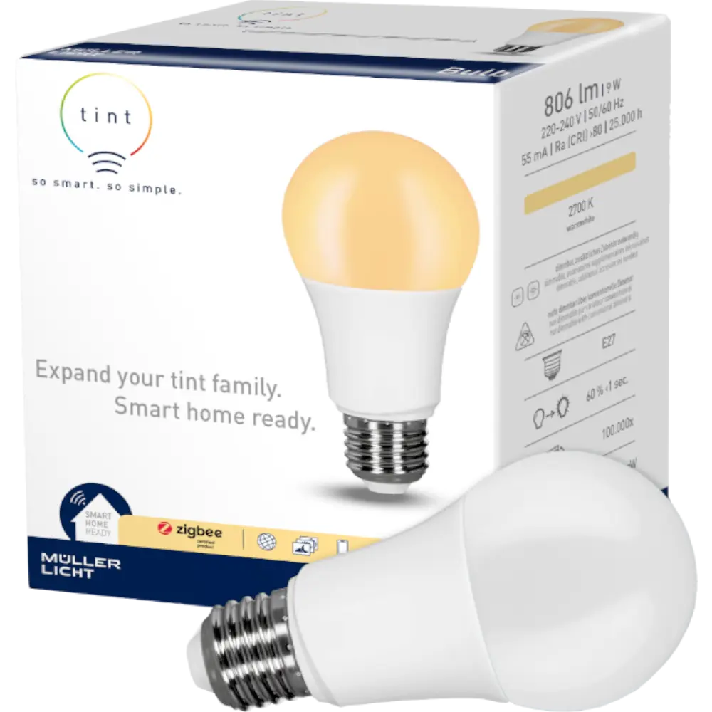 smarthome tint LED-Birnenform dimming warmwhite E27 kaufen Exklusive Angebote