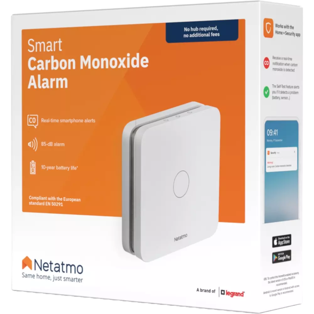 smarthome Netatmo Smarter Kohlenmonoxidmelder Alarm (85dB) kaufen VIP-Rabatte