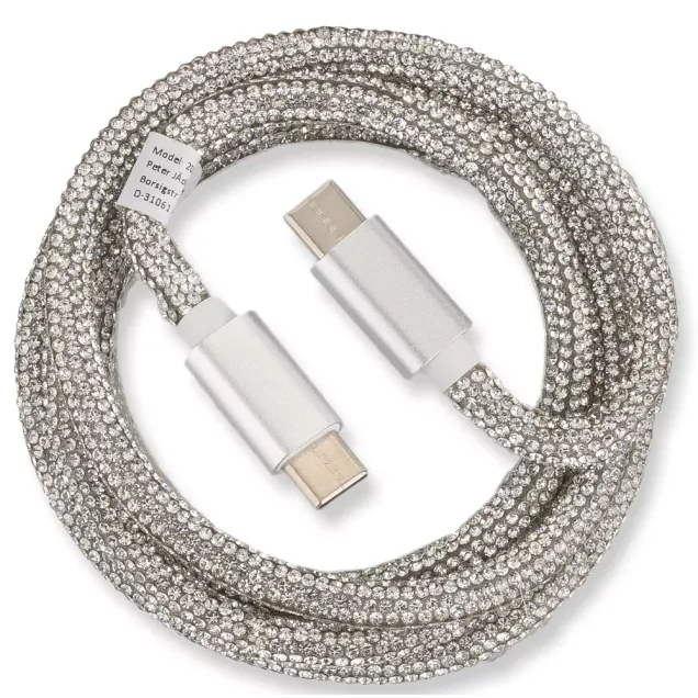 smarthome Peter Jäckel Glamour USB Data Cable Typ-C Typ-C mit Sync- und Ladefunktion Silber kaufen