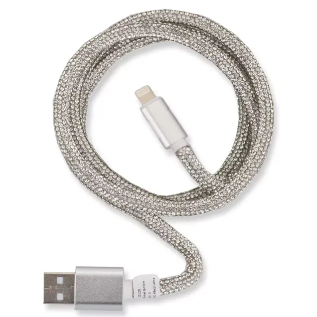 smarthome Peter Jäckel Glamour USB Data Cable Apple Lightning mit Sync- und Ladefunktion Silber kaufen Kostenloser Versand international