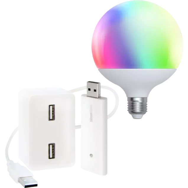 smarthome LED-Globeform white+color E27 + Funkstick kaufen Blitzangebot